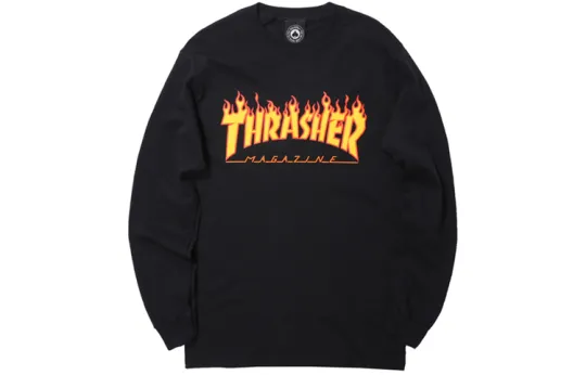 Thrasher T Shirts Unisex Crew Neck Moderate Straight Fit