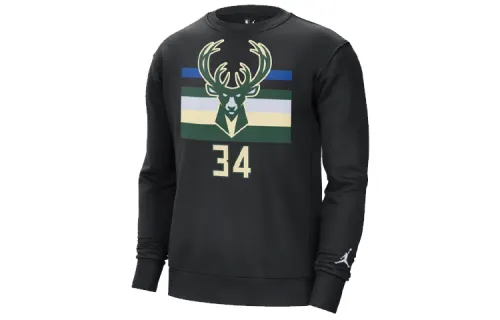Jordan Sweatshirts Men's Black Crew Neck Moderate Regular