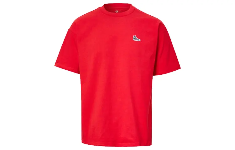 Converse T Shirts Unisex Enamel Red Crew Neck Moderate Other