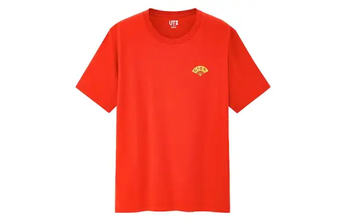 UNIQLO T Shirt Men's Orange Brown