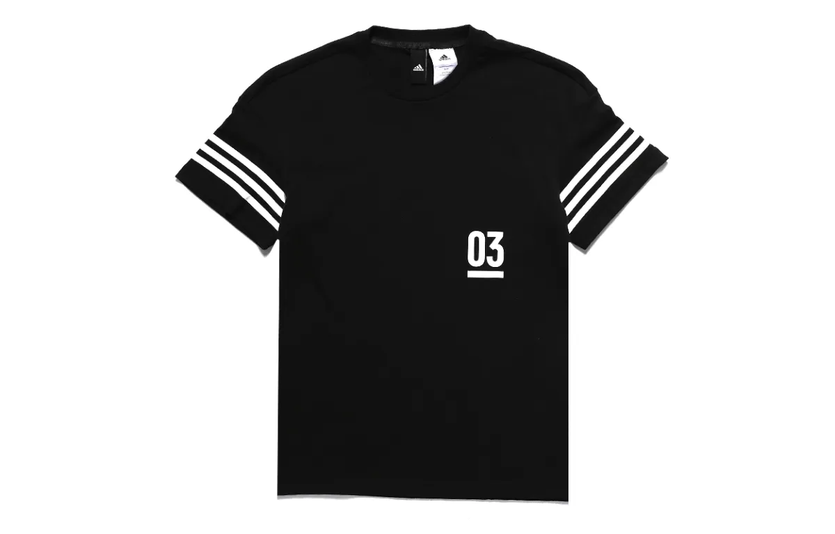Adidas T-Shirts Men's Crew Neck Moderate Straight Fit