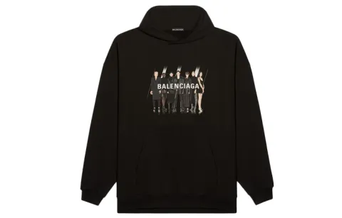 Balenciaga Sweatshirt Loose Fit Men's Black
