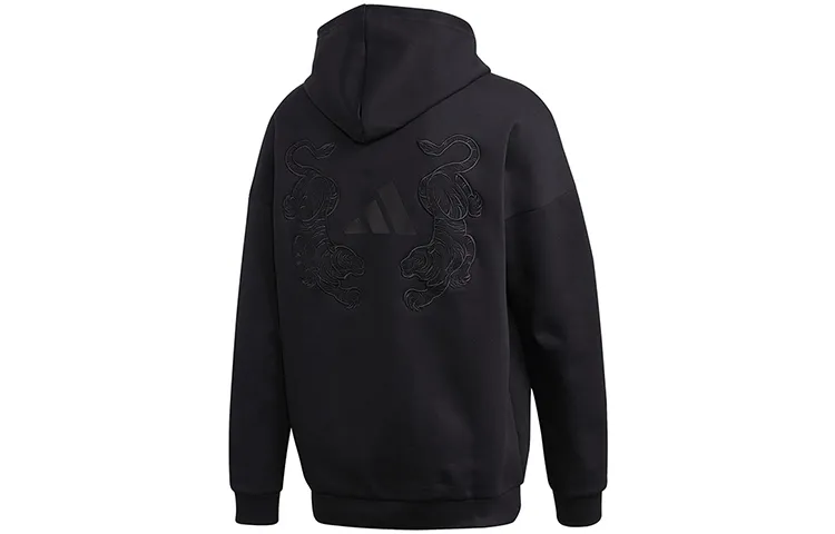 Adidas Sweatshirts Men's Black Hooded Moderate Regular