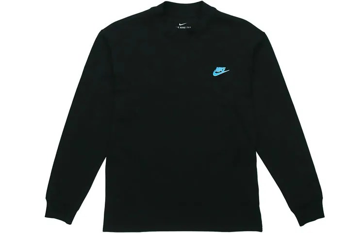 Nike Sweatshirts Men's Black Crew Neck Moderate Regular