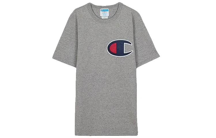 Champion T Shirt US Version Unisex Gray