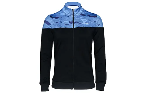 Li Ning Sweatshirts Men's Royal Blue Stand Collar Moderate Cardigan