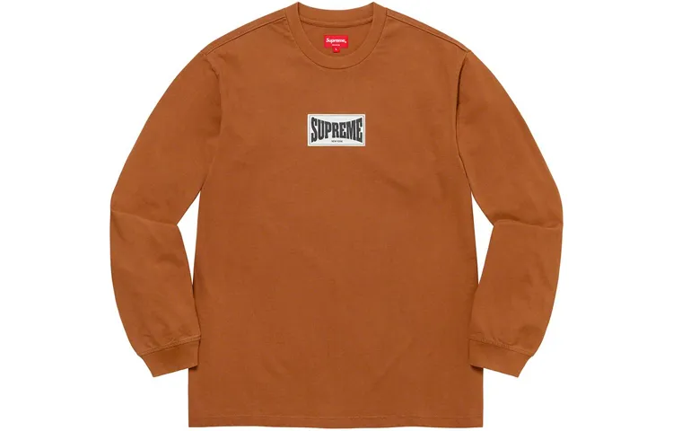 Supreme Woven Label Long Sleeve Top