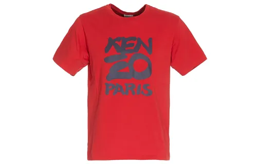 KENZO T Shirts Men's Red Crew Neck Moderate Straight Fit