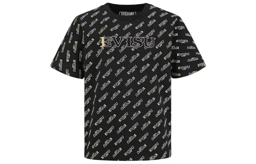 EVISU SS20 Straight T-Shirt Men's Black