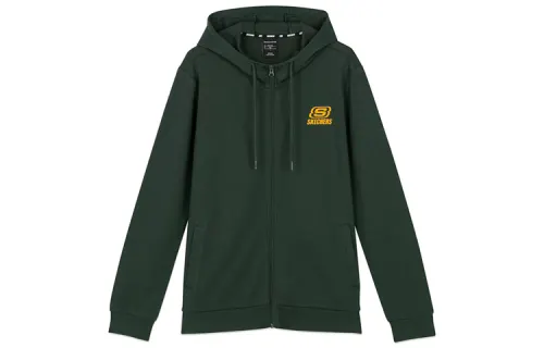 Skechers Sweatshirts Men's Manor Green Hooded Moderate Cardigan