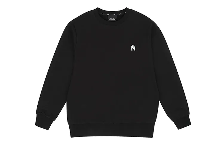 MLB Sweatshirts Unisex Black Crew Neck Moderate
