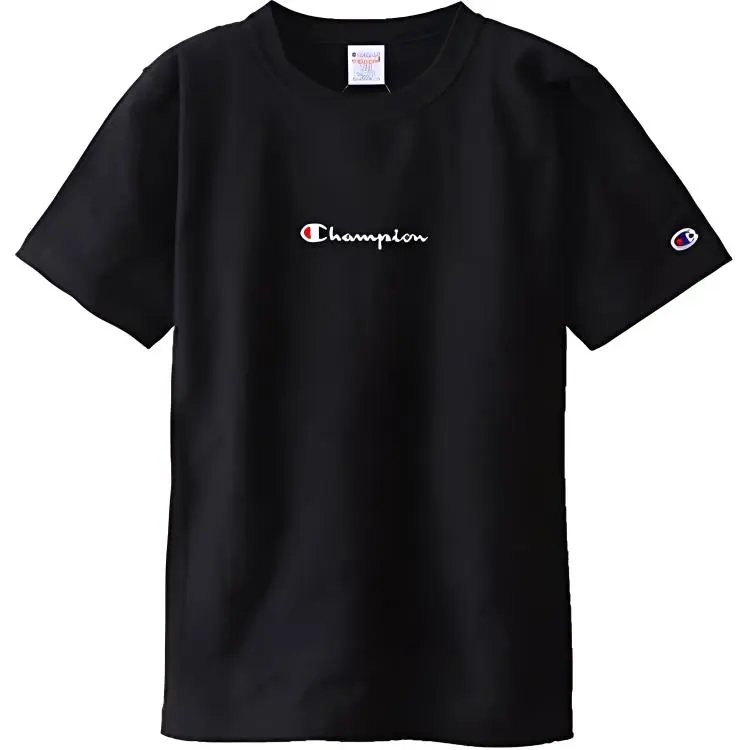 Champion T Shirt Japan Version Unisex Black