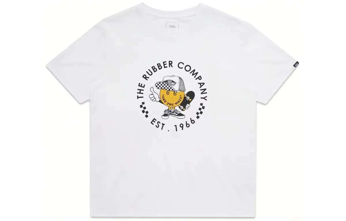 Vans OTW T-Shirts Men's White Crew Neck Moderate Straight Fit