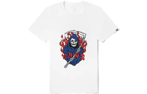 Vans Set in Sleeve T Shirt Unisex White