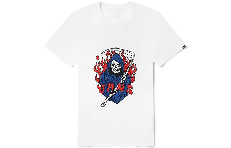 Vans Set in Sleeve T Shirt Unisex White