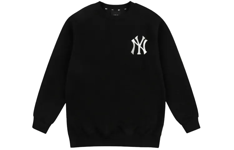 MLB New York Yankees, Crew Neck Long Sleeved Thickened And Fleece Lined Cleanfit American Casual Versatile Sweatshirt