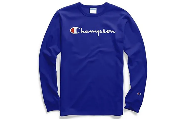 Champion T Shirt US Version Unisex Royal Blue