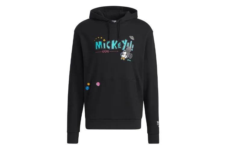 Adidas Originals Sweatshirts Men's Black Hooded Moderate Regular