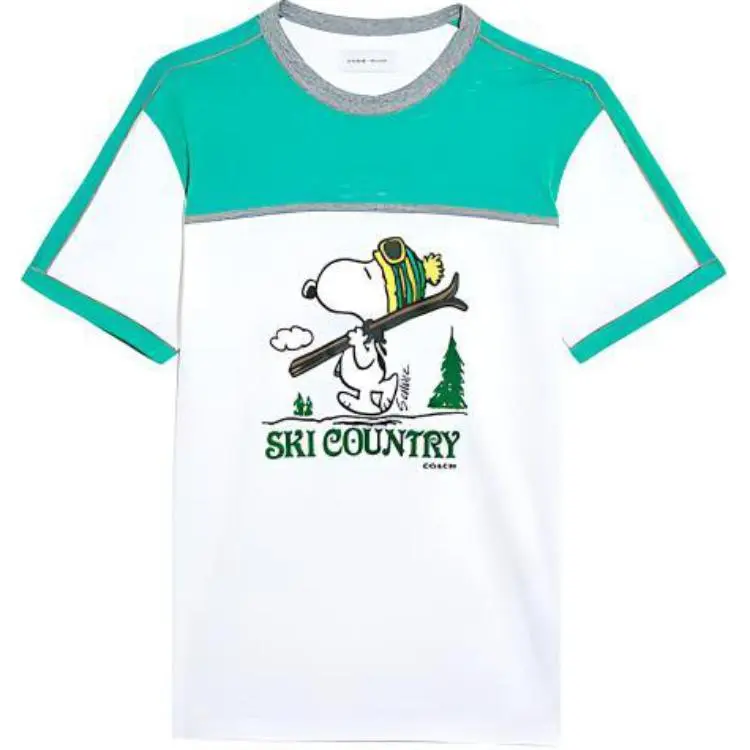 COACH T Shirt Men's White & Green