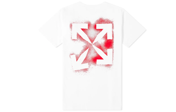 OFF WHITE Stencil Short Sleeve Slim Tee