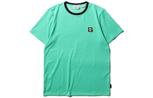 Timberland T Shirts Men's Green Crew Neck Moderate Other