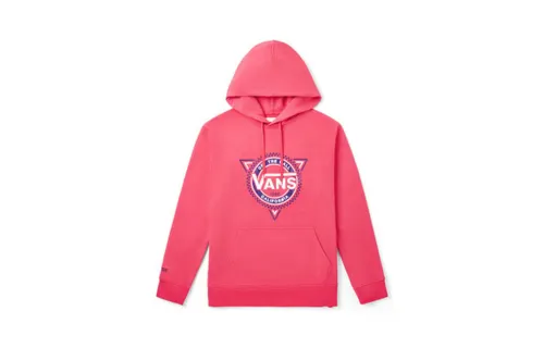 Vans Sweatshirts Unisex Rose Red Hooded Moderate Regular