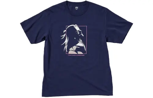 UNIQLO x ZHOUSHUHUIZHAN Straight Fit T Shirt Unisex Blue