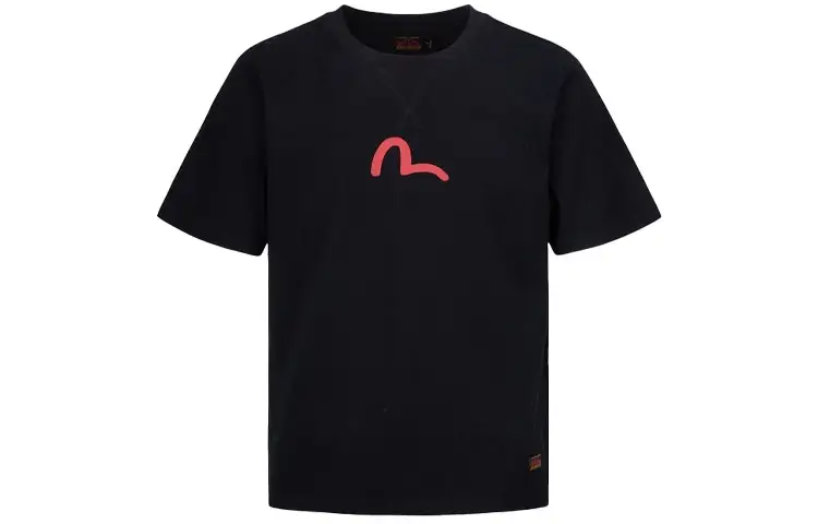 EVISU T Shirts Men's Crew Neck Moderate Straight Fit