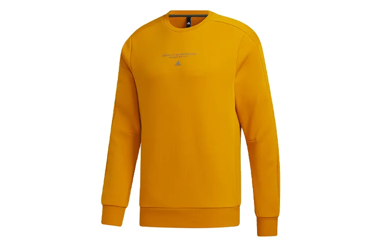 Adidas Sweatshirts Men's Jade White Gold Crew Neck Moderate Regular