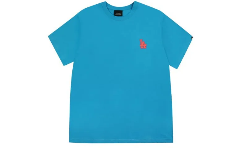 MLB T-Shirts Unisex Blue Crew Neck Moderate