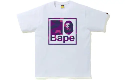 Bape Color Camo Quadrangle Tee