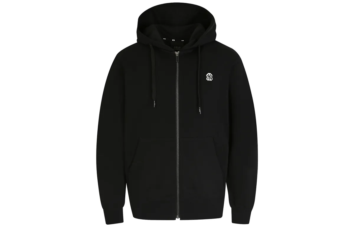 MLB Sweatshirts Unisex Black Hooded (Non-detachable) Moderate Straight Fit