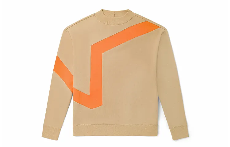 Vans Sweatshirts Unisex Khaki Crew Neck Moderate Regular