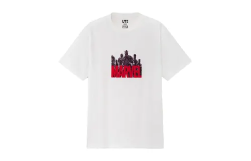 UNIQLO Print Straight Fit T Shirt Unisex White