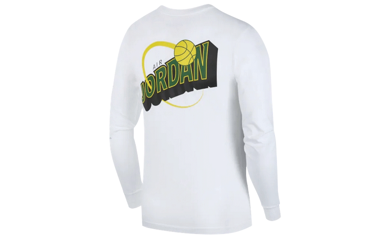 Jordan Legacy AJ10 T Shirts Men's White Crew Neck Moderate Straight Fit