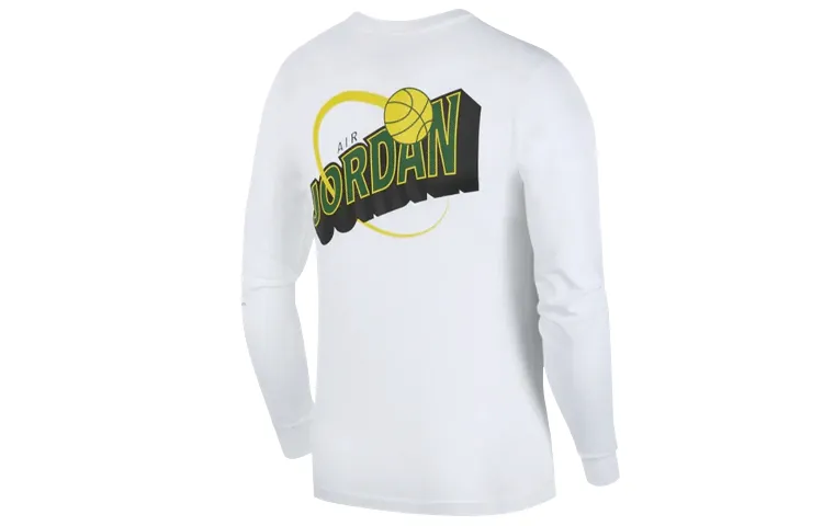 Jordan Legacy AJ10 T-Shirts Men's White Crew Neck Moderate Straight Fit