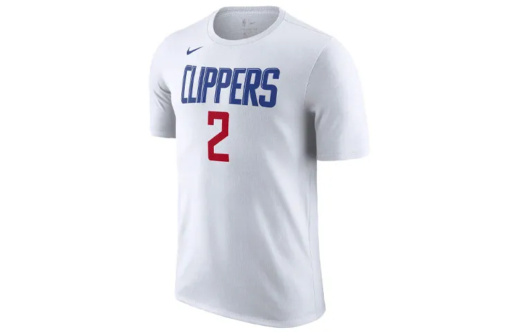 Nike X NBA T-Shirts Men's White Crew Neck Moderate Straight Fit