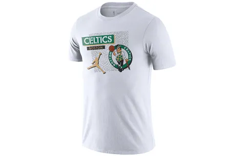 Jordan T Shirts Men's White Crew Neck Moderate Straight Fit