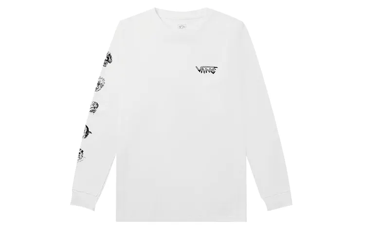 Vans T Shirts Unisex White Crew Neck Moderate