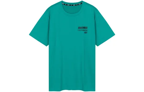 Skechers T Shirt Men's Dark Peacock Blue