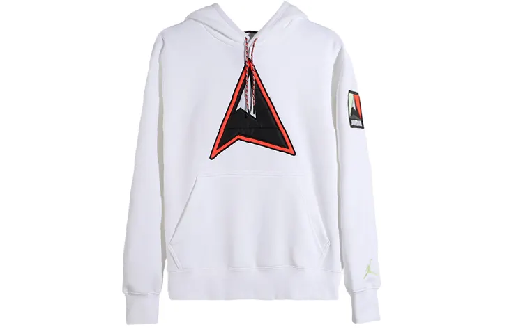 Jordan Sweatshirts Men's White Hooded Moderate Regular