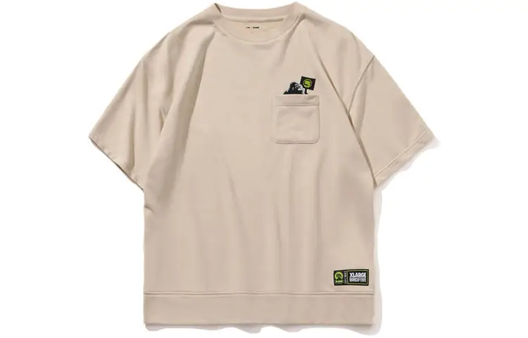 Li Ning x XLARGE Badfive T Shirt Men's Sand Gravel Gray