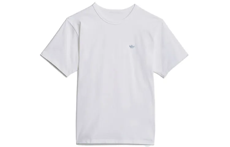 Adidas Originals T-Shirts Unisex White Crew Neck Moderate Straight Fit