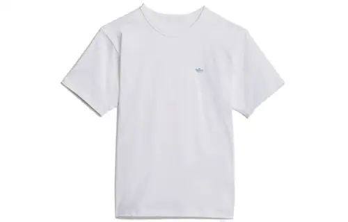 Adidas Originals T Shirts Unisex White Crew Neck Moderate Straight Fit