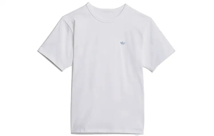 Adidas Originals T Shirts Unisex White Crew Neck Moderate Straight Fit