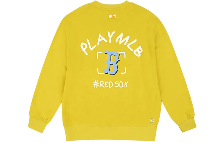 MLB Boston Red Sox Sweatshirt Unisex Yellow