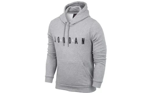 Jordan Sweatshirts Men's Gray Hooded Moderate Regular
