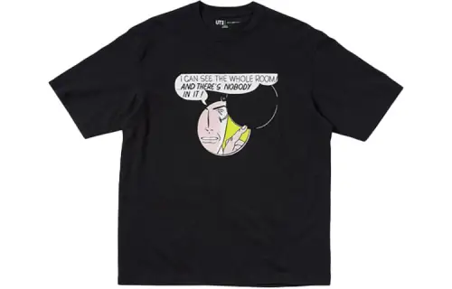 UNIQLO x Roy Lichtenstein T Shirt Unisex Black