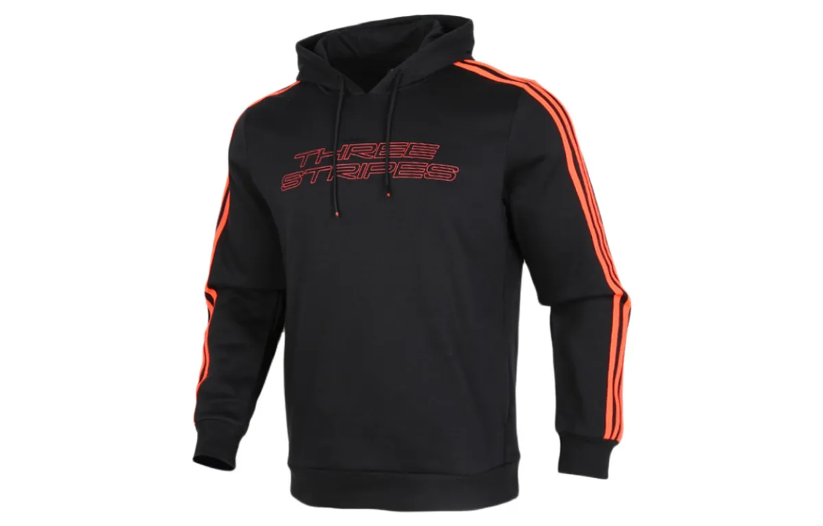 Adidas Sweatshirts Men's Black Hooded Moderate Regular