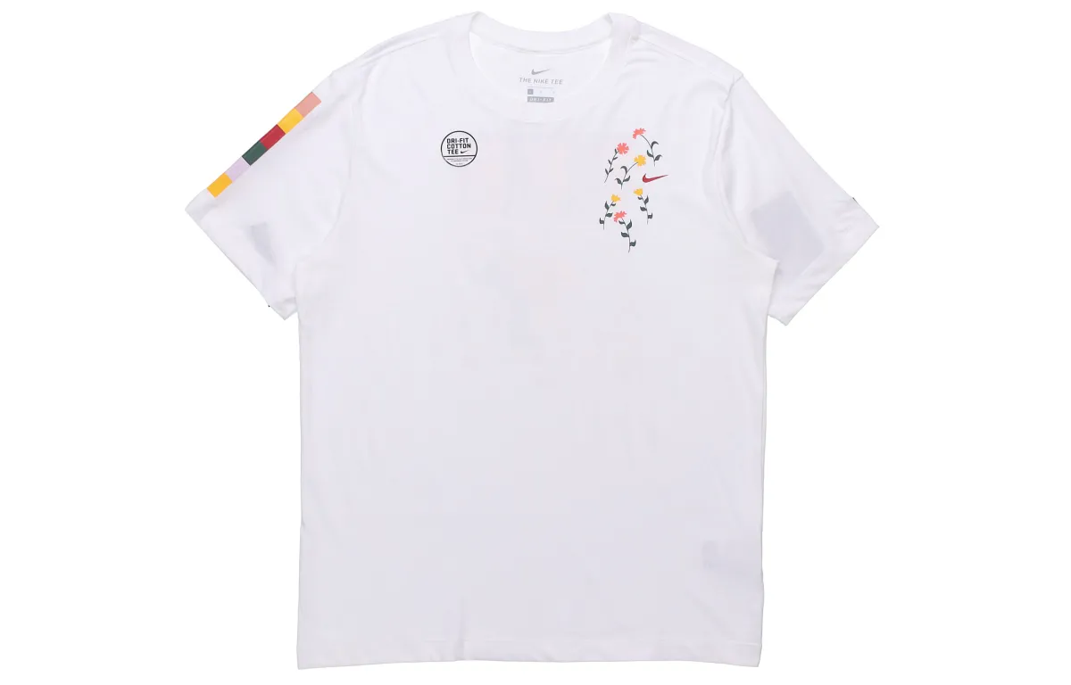 Nike T-Shirts Men's Crew Neck Moderate Straight Fit